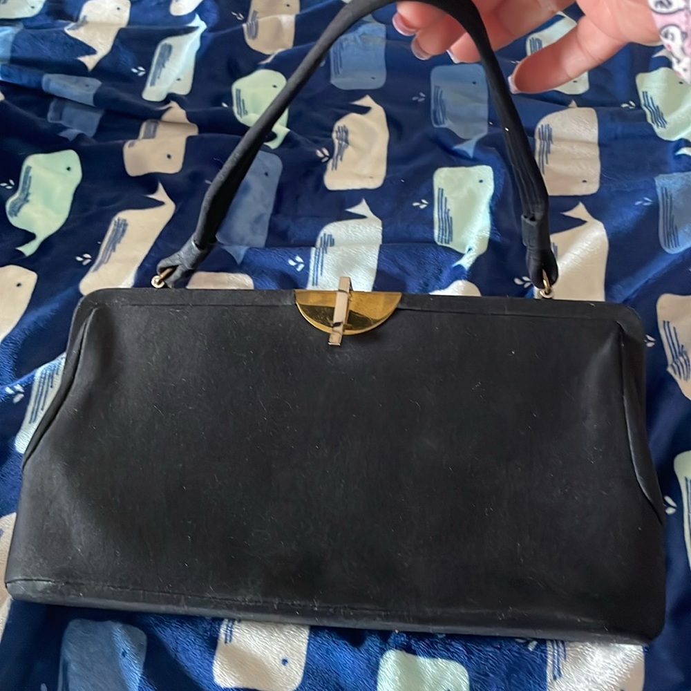 1950’s black & gold purse.